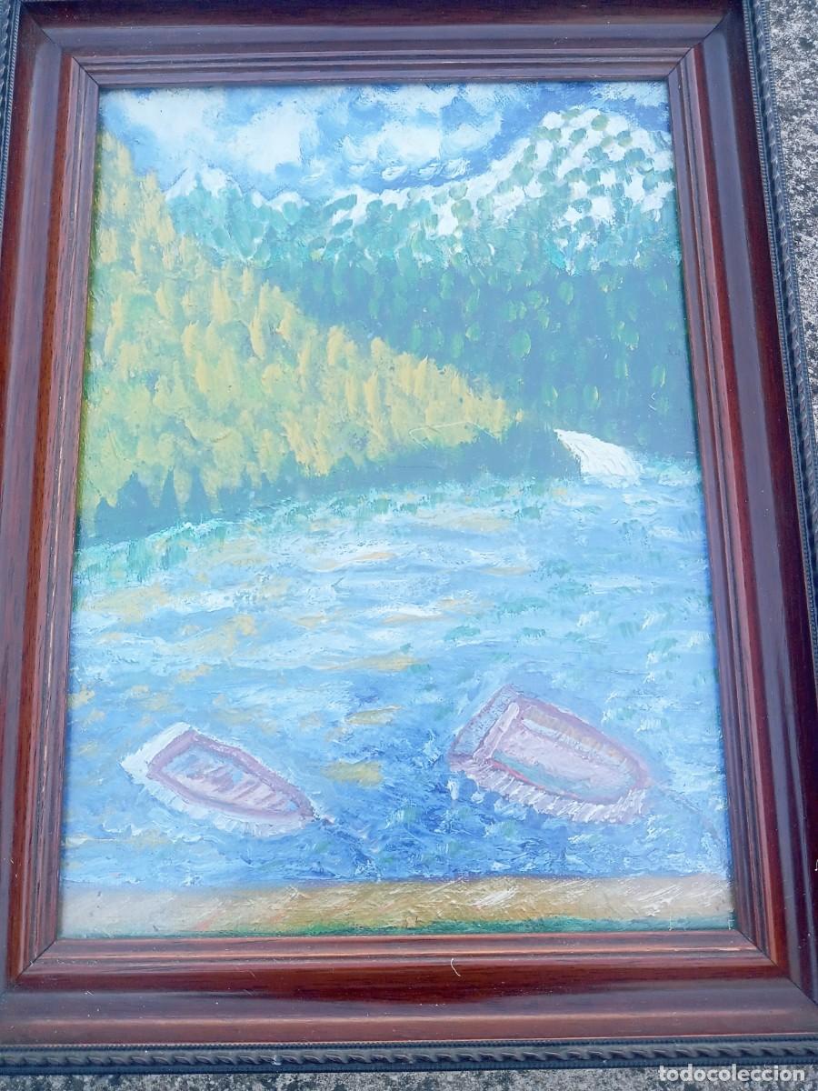 Arte: BONITO CUADRO OLEO PAISAJE DEL PINTOR SERRANO. ( ALFONSO. VEGA )
