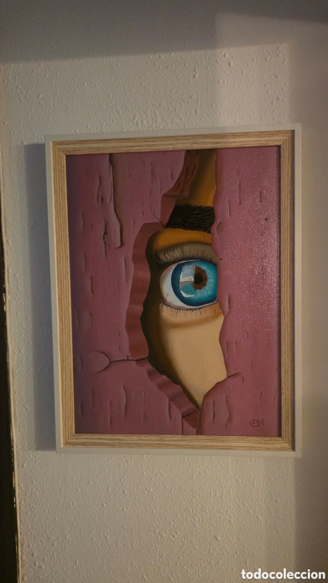 Arte: Obra &rdquo;La mirada oculta&rdquo;. 30x40