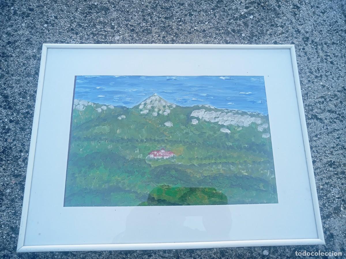 Arte: BONITO CUADRO OLEO PAISAJE DEL PINTOR SERRANO. ( ALFONSO. VEGA ) PUERTO DE MIRAVETE