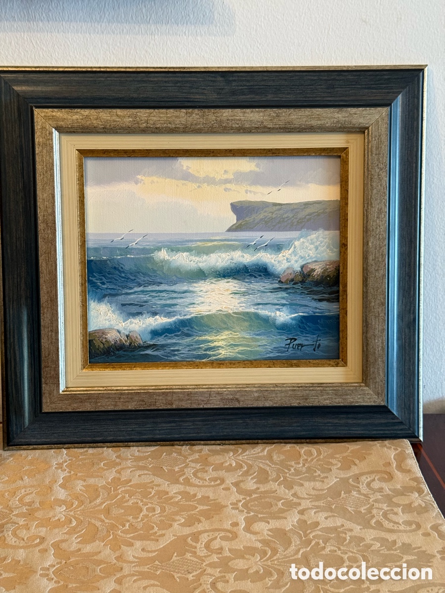 Arte: Oleo marino al oleo firmado