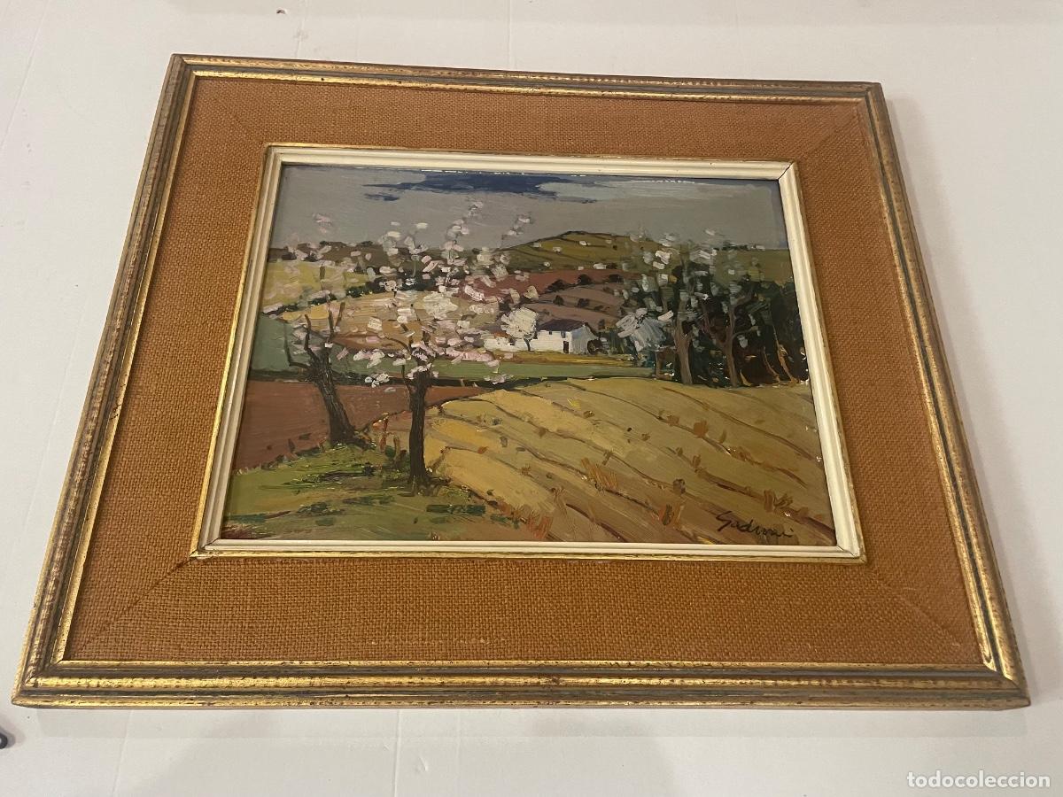 Arte: ANTONI MARIA SADURNI 1927- 2014 PAISAJE AL OLEO FIRMADO SADURNI , ENMARCADO 51X43 CM. OLEO 36X27 CM.