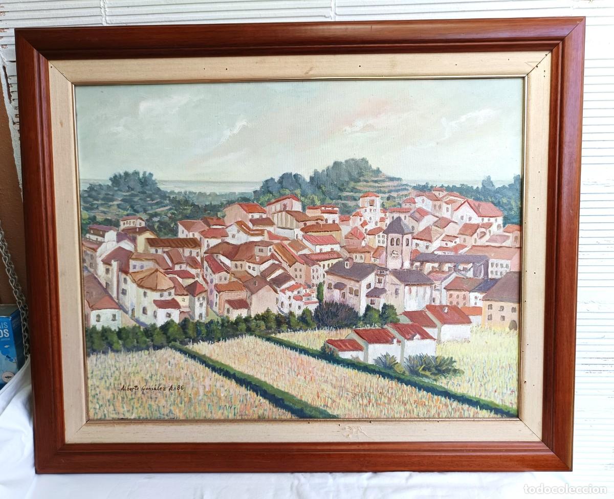 Arte: &rdquo;Paisaje rural mediterr&aacute;neo&rdquo; - Alberto Gonz&aacute;lez A. (1986) &ndash; &Oacute;leo sobre lienzo. 1986. Espa&ntilde;a. Firmado