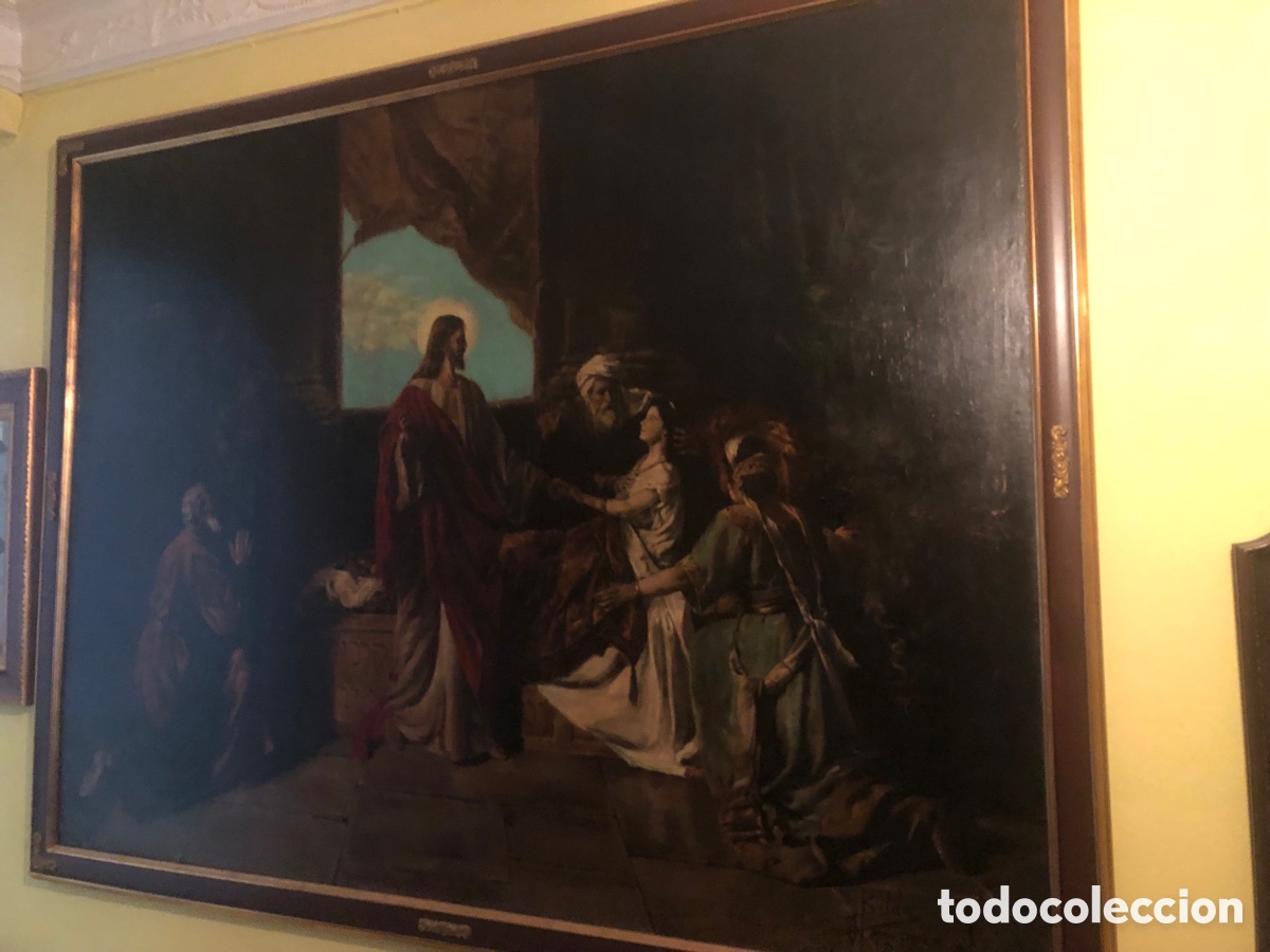 Arte: NO SE HACE ENV&Iacute;O !oleo/ lienzo firmado J.belda oposici&oacute;n a roma medidas 2 metros x 1,60 cm