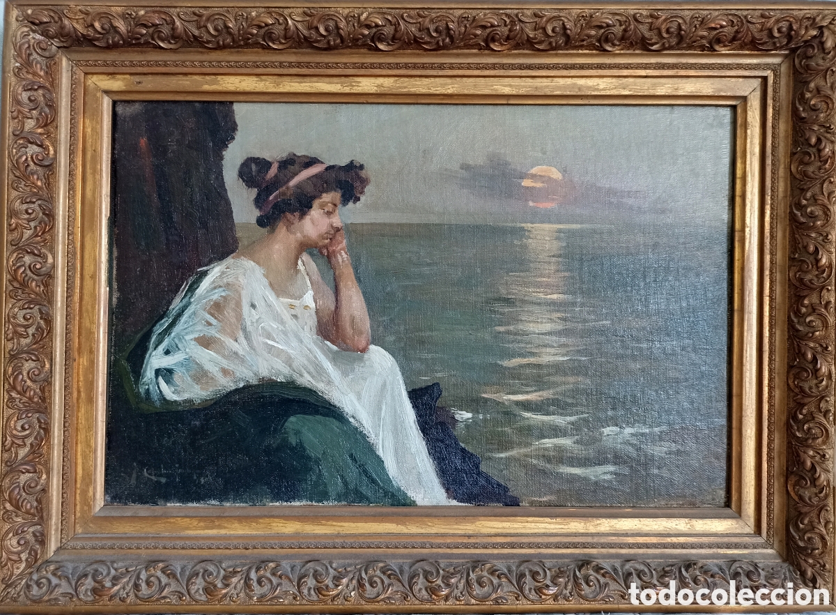 Arte: NOSTALGIA: Atardecer en el mar
