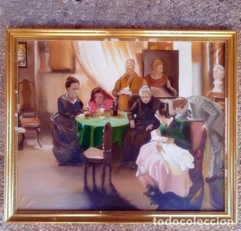 Arte: Cuadro pintura familiar
