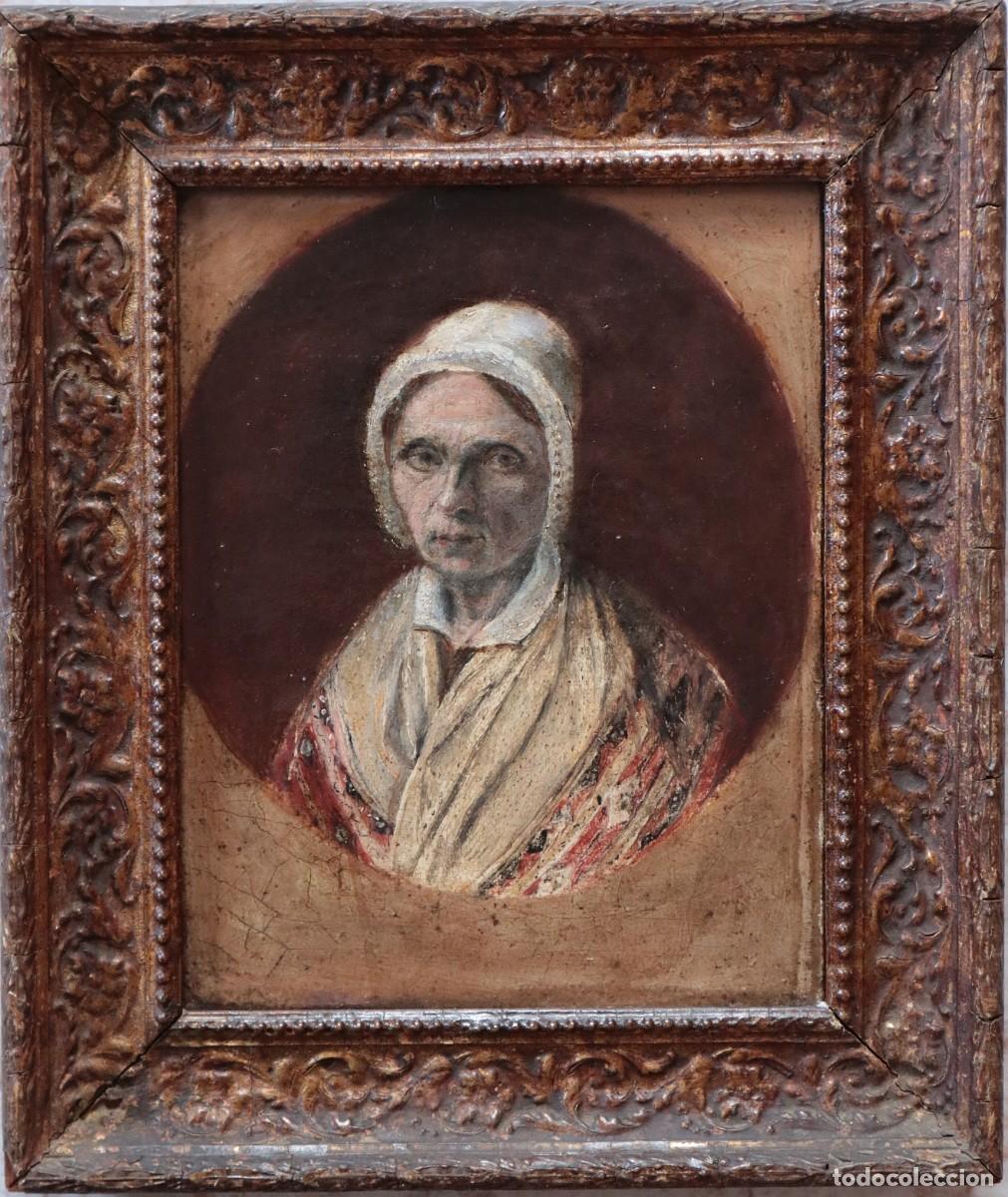 Arte: Retrato de mujer. Atribuido a Mathurin Moreau (Francia, 1822-1912). &Oacute;leo sobre lienzo.