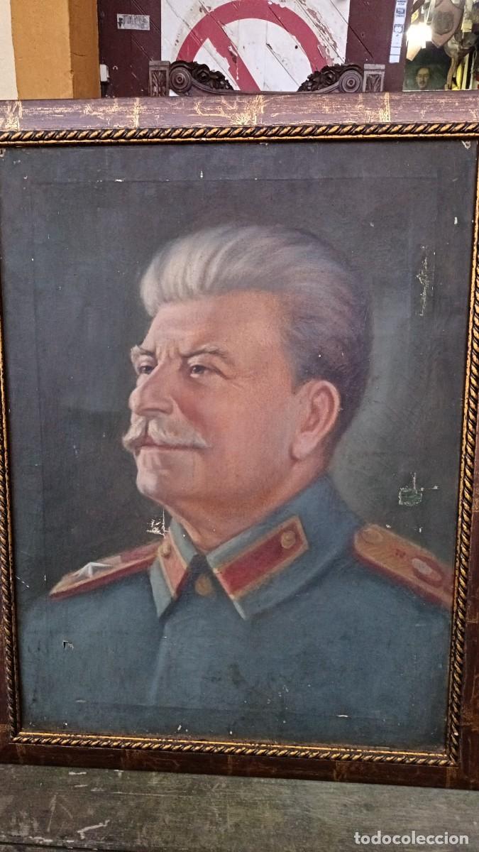 Arte: Oleo de Stalin realismo sovi&eacute;tico
