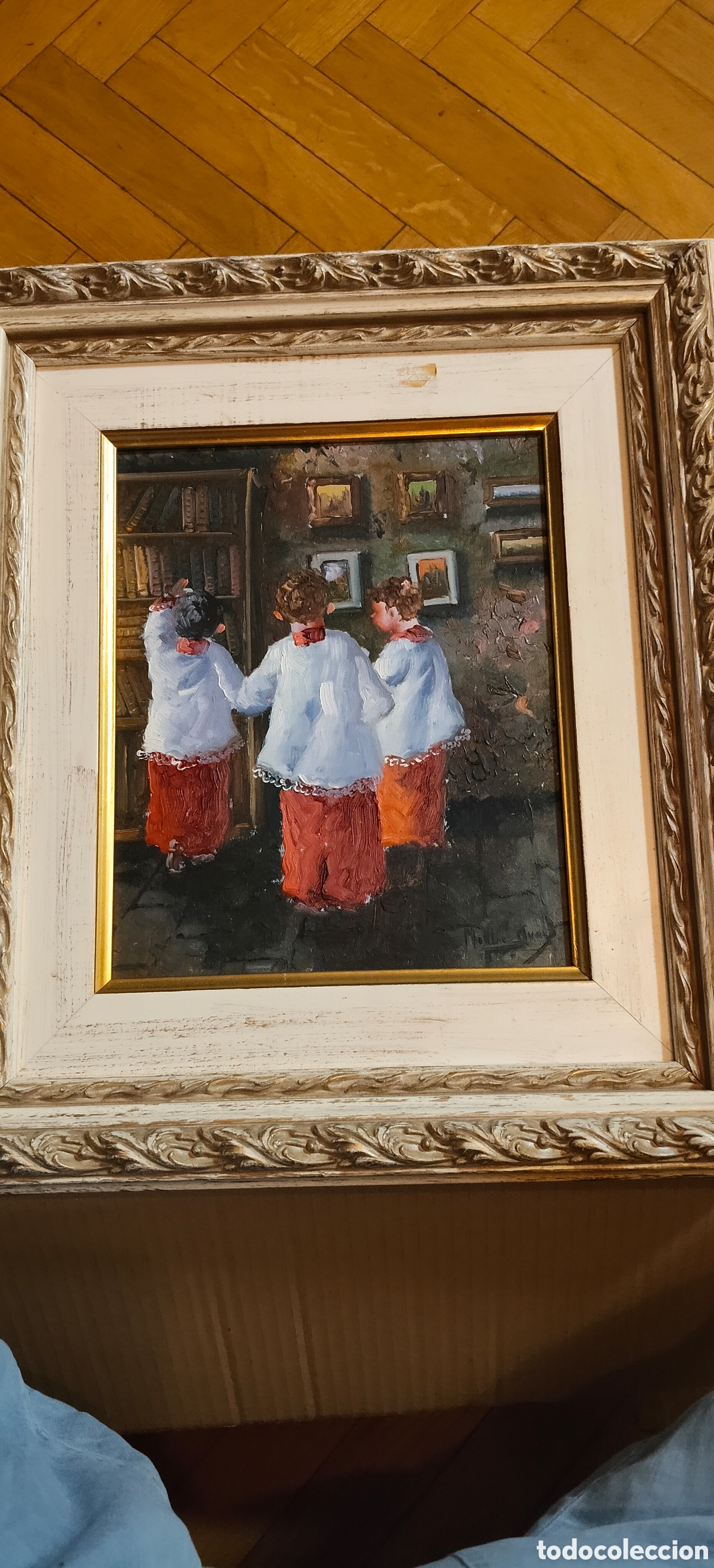 Arte: Cuadros &oacute;leos de Montse Araes. Serie Monaguillos