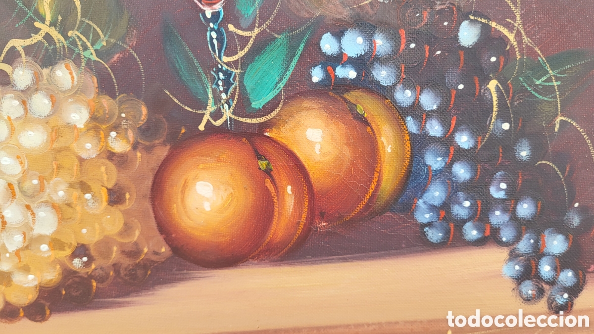 Arte: Cuadro pintura &oacute;leo sobre lienzo Bodegon - Foto 4