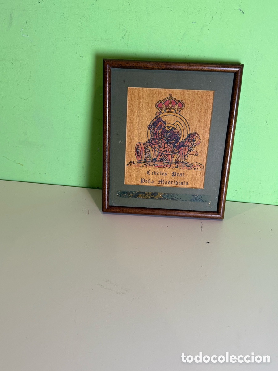 Arte: Antigua obra certificada pintada sobre Tablex. Cibeles Prat Pe&ntilde;a Madridista. Jos&eacute; M. Catal&aacute;. A&ntilde;os 80