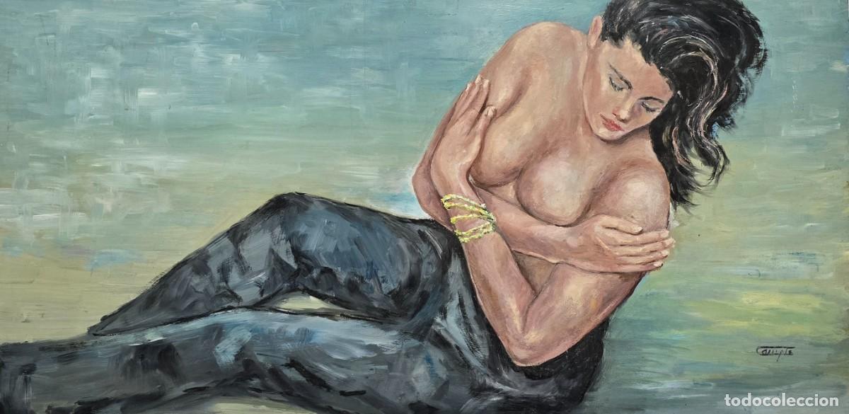 Arte: &Oacute;leo sobre tabla de Carles Compte (1944)