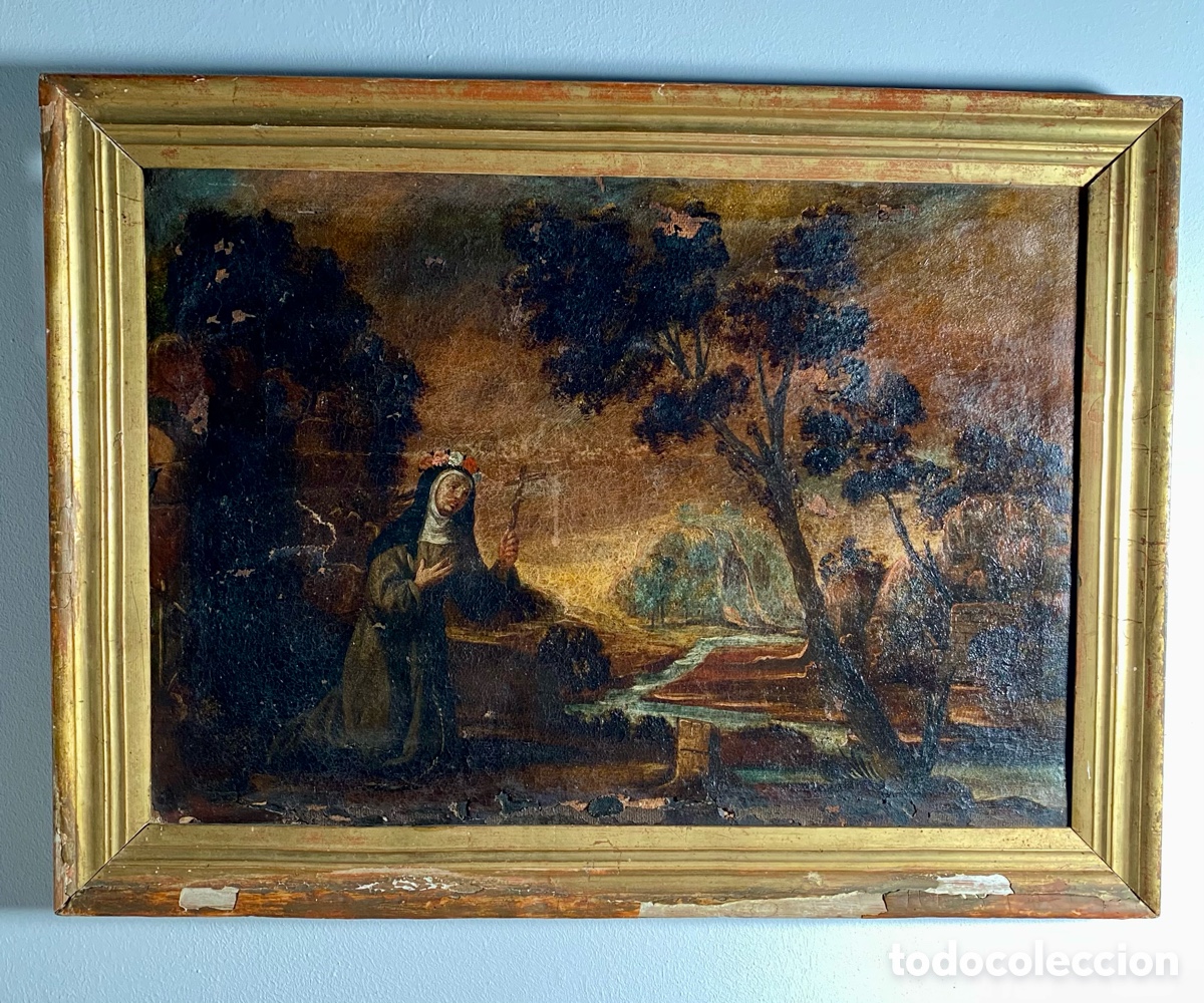 Arte: Pintura de Santa Rosa de Lima S. XVIII
