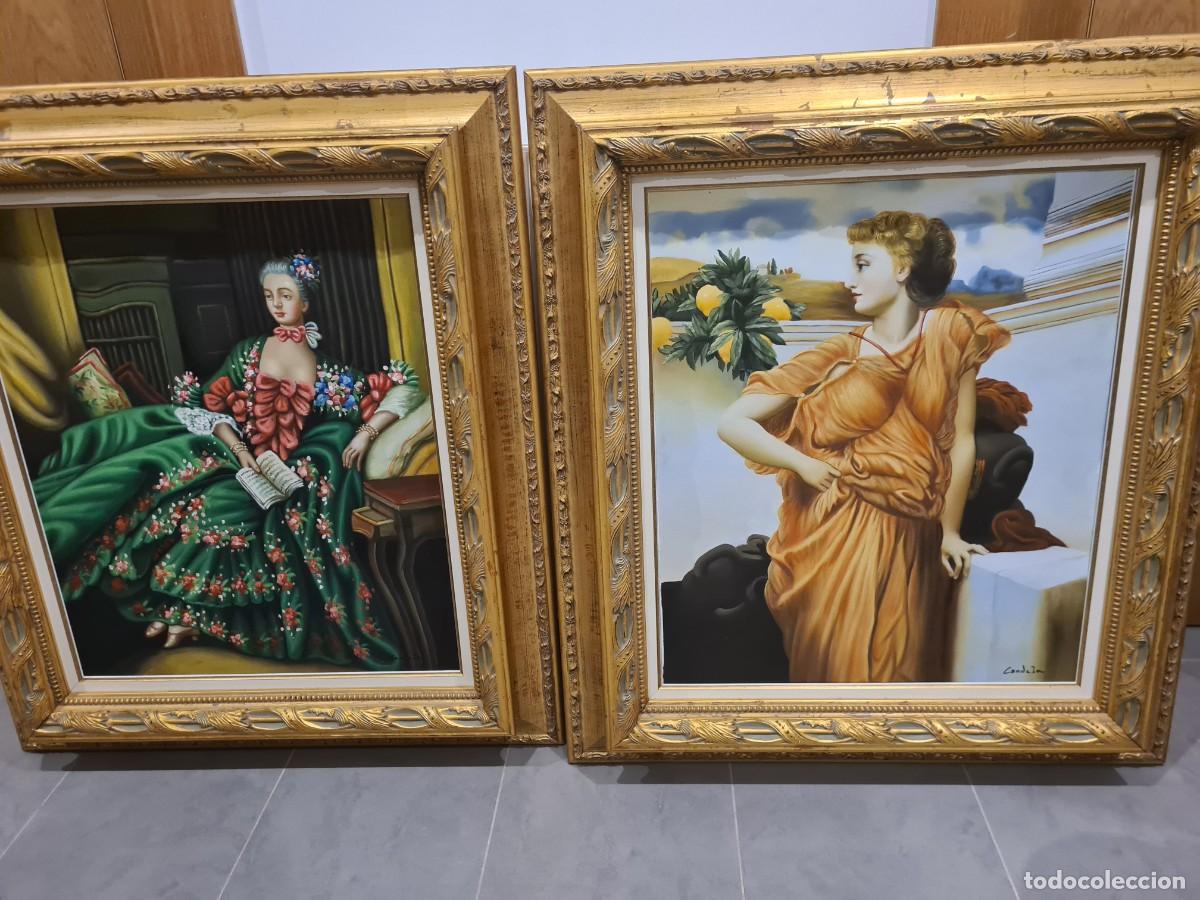 Arte: 2 &Oacute;leos sobre lienzo