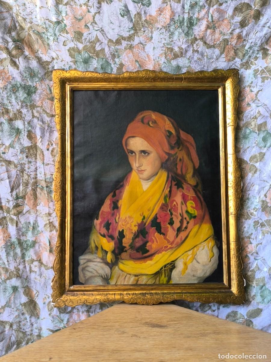 Arte: &Oacute;leo antiguo Joven Gallega estilo Sotomayor