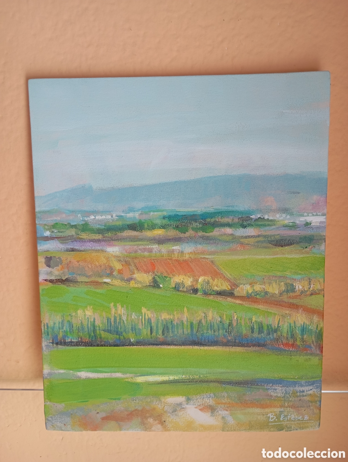 Arte: Pintura paisaje sobre lienzo
