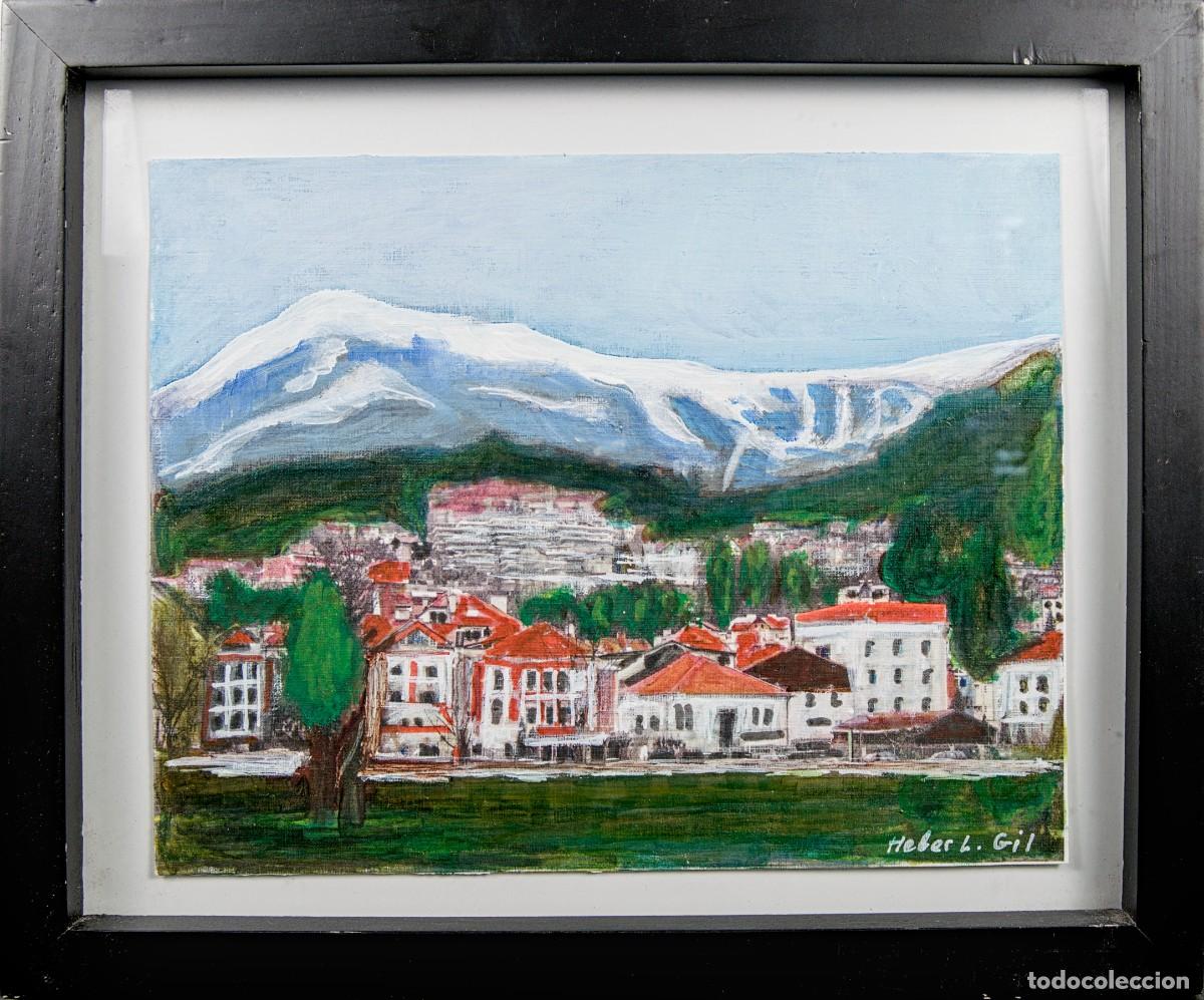 Arte: HEBER LUIS GIL AMEIJEIRAS - &rdquo;INNSBRUCK&rdquo; - T&Eacute;CNICA MIXTA SOBRE PAPEL - PAISAJE ALPINO EXPRESIONISTA