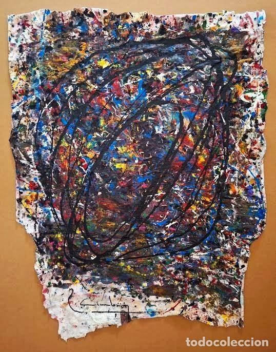 Arte: PINTURA ABSTRACTA SOBRE TRAPO