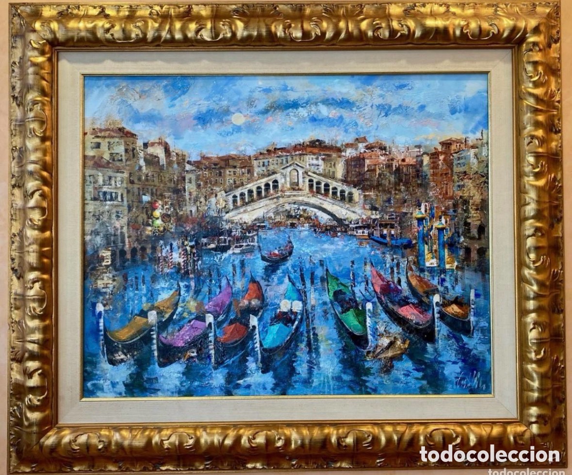 Arte: Josep Costa Vila. Venecia Puente de Rialto