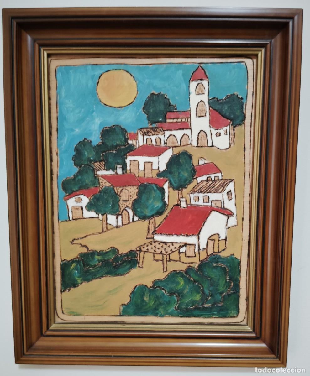 Arte: OLEO SOBRE TABLA. ESTILO NAIF.ENVIO CERTIFICADO INCLUIDO EN EL PRECIO.