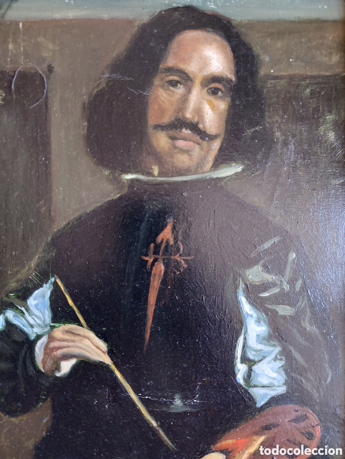 Arte: &rdquo;AUTORRETRATO DE VELAZQUEZ EN LAS MENINAS&rdquo; OLEO