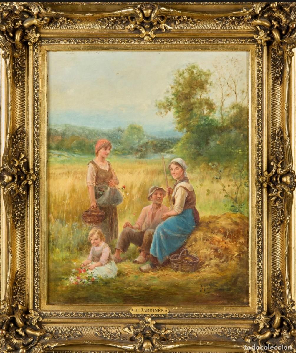 Arte: Jos&eacute; Mar&iacute;a jardines(1862-1920) Descanso en el campo