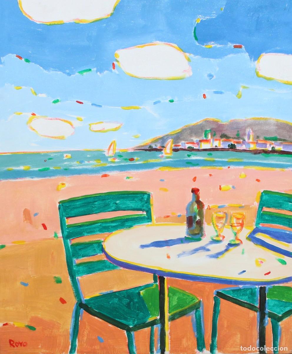 Arte: MANUEL DOBLAS PINTO -ROYO- (Malaga, 1957) OLEO SOBRE TELA. EL VERMUT DEL MEDIODIA