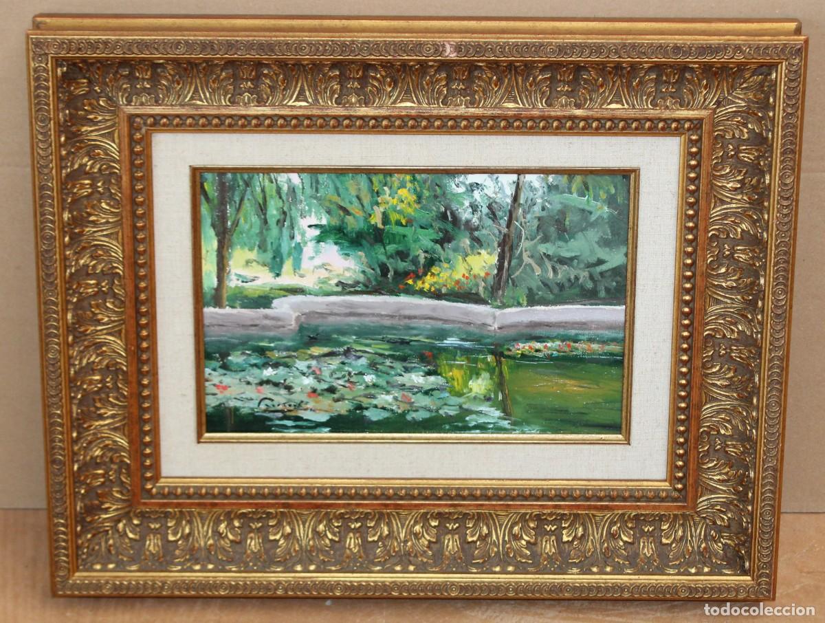 Arte: RAFAEL ARACIL RUESCAS (1930 - 2022) OLEO SOBRE TELA. LA QUIETUD DEL ESTANQUE