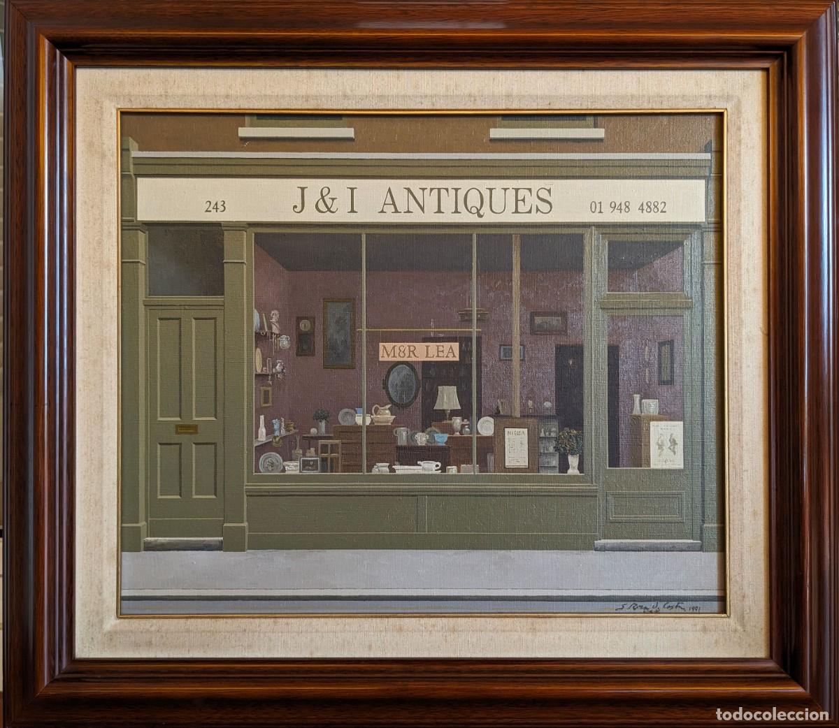 Arte: PINTURA OLEO SANTIAGO ROCA D. COSTA &rdquo;Sandycombe Road-Kew-Londres&rdquo; 1991, medidas marco 74,5 x 65,5 cm