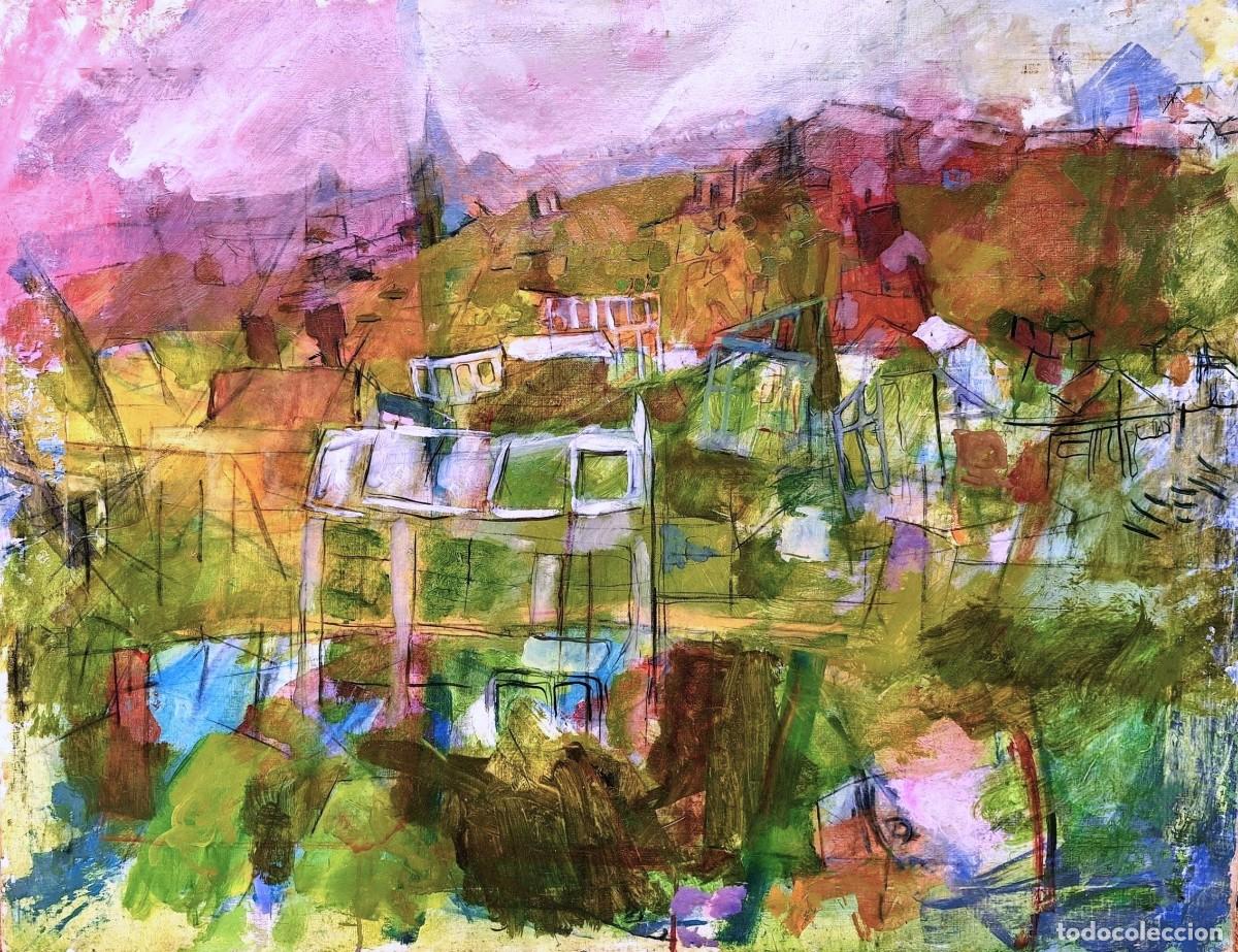 Kunst: PINTURA &Oacute;LEO PAISAJE URBANO.