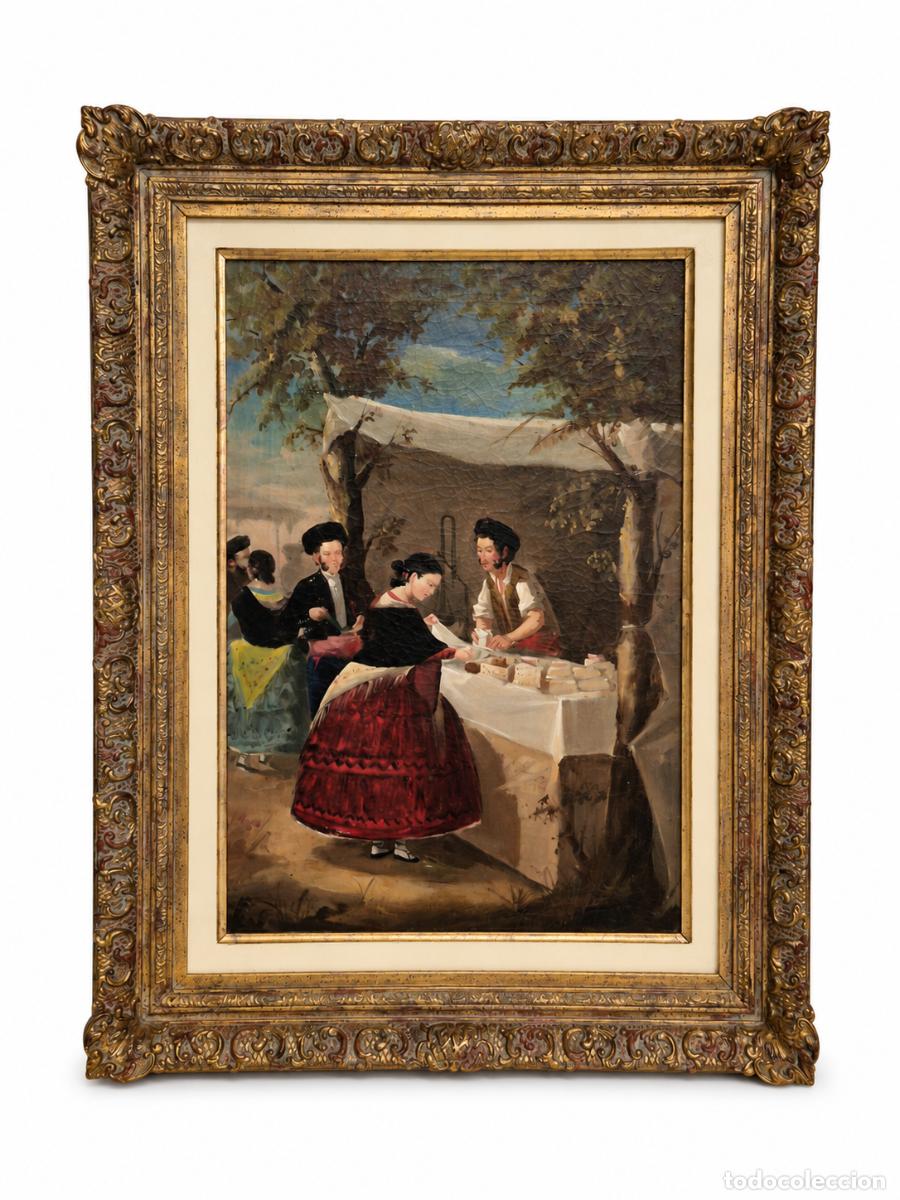 Kunst: Pintura Costumbrista, Escuela Andaluza - Jos&eacute; D&iacute;az - &Oacute;leo sobre Lienzo - S.XIX
