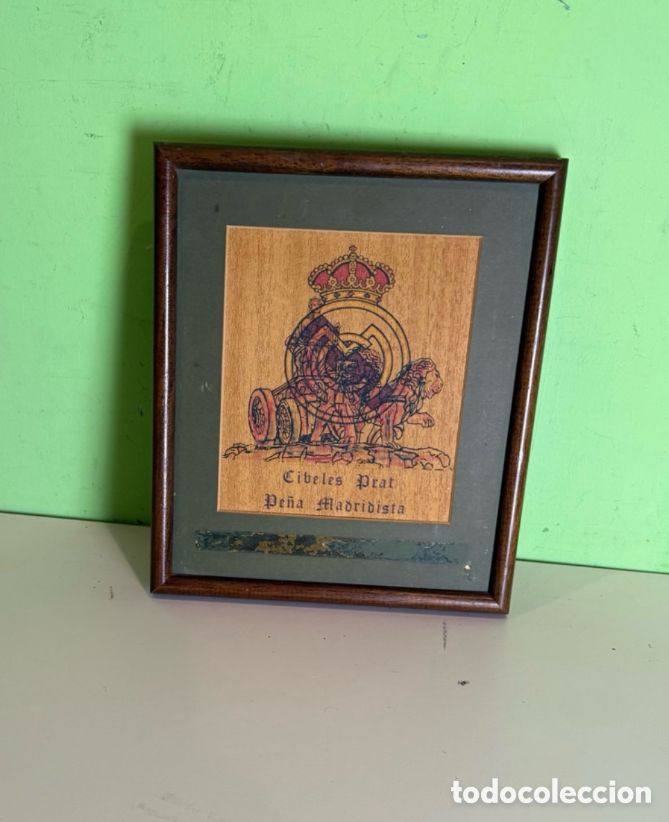 Arte: Antigua obra certificada pintada sobre Tablex. Cibeles Prat Pe&ntilde;a Madridista. Jos&eacute; M. Catal&aacute;. A&ntilde;os 80