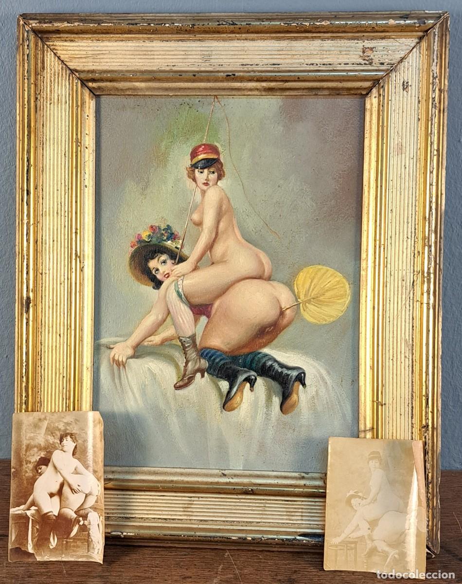 Arte: Joan Gil i Gil (1900&ndash;1984) &ndash; &oacute;leo er&oacute;tico sobre tabla