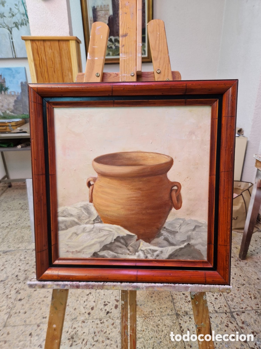 Arte: Vasija - &Oacute;leo sobre lienzo - Foto 2