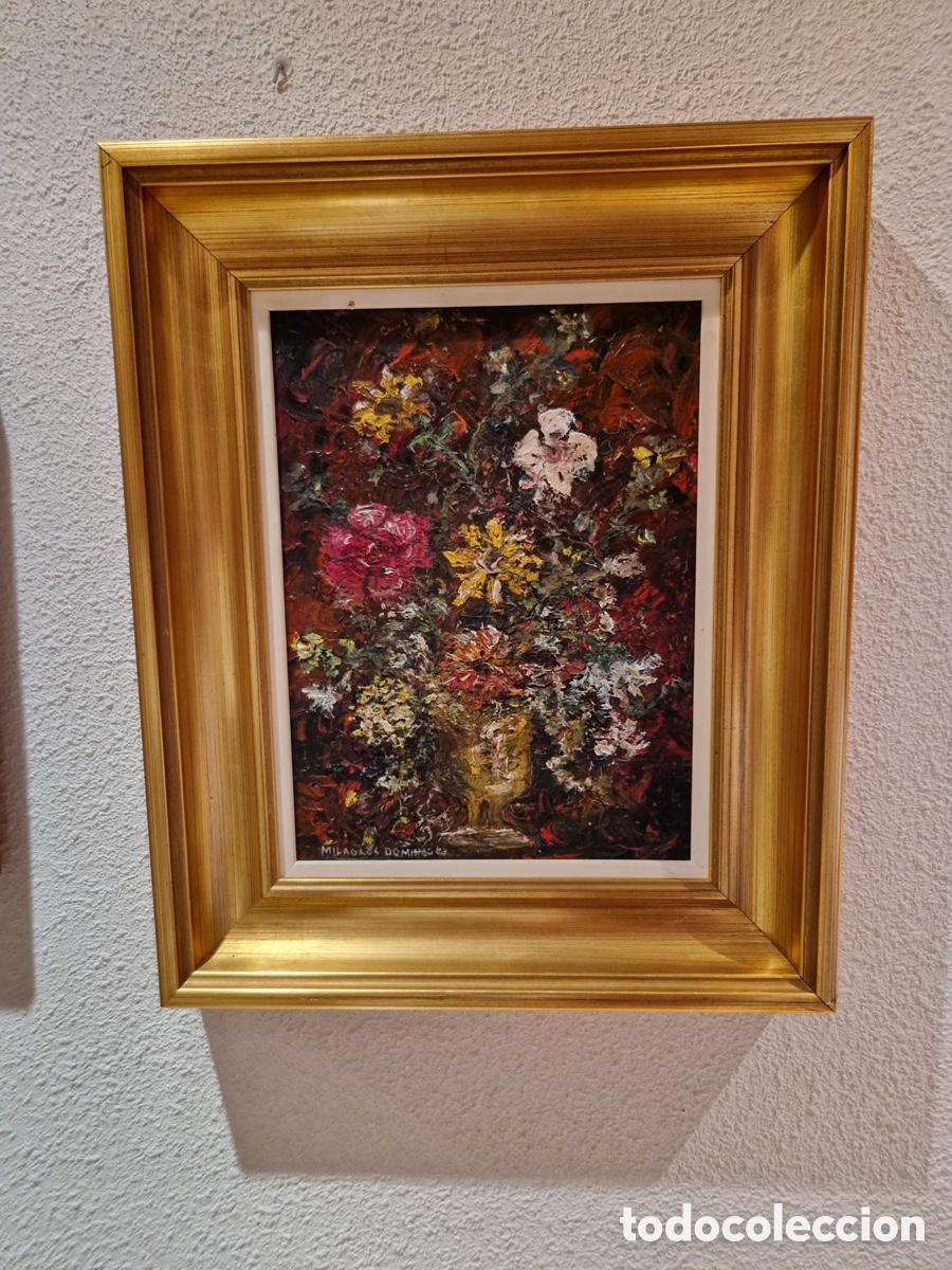 Arte: Flores - &Oacute;leo sobre lienzo - Foto 2