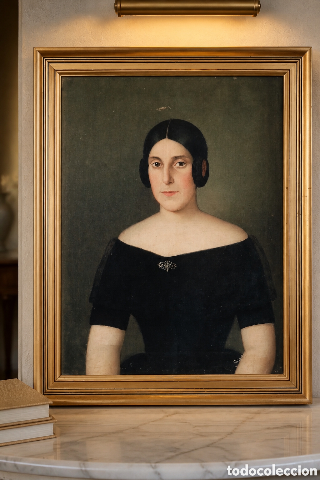 Arte: ESCUELA ESPA&Ntilde;OLA . SIGLO XIX. RETRATO DAMA . OLEO SOBRE LIENZO