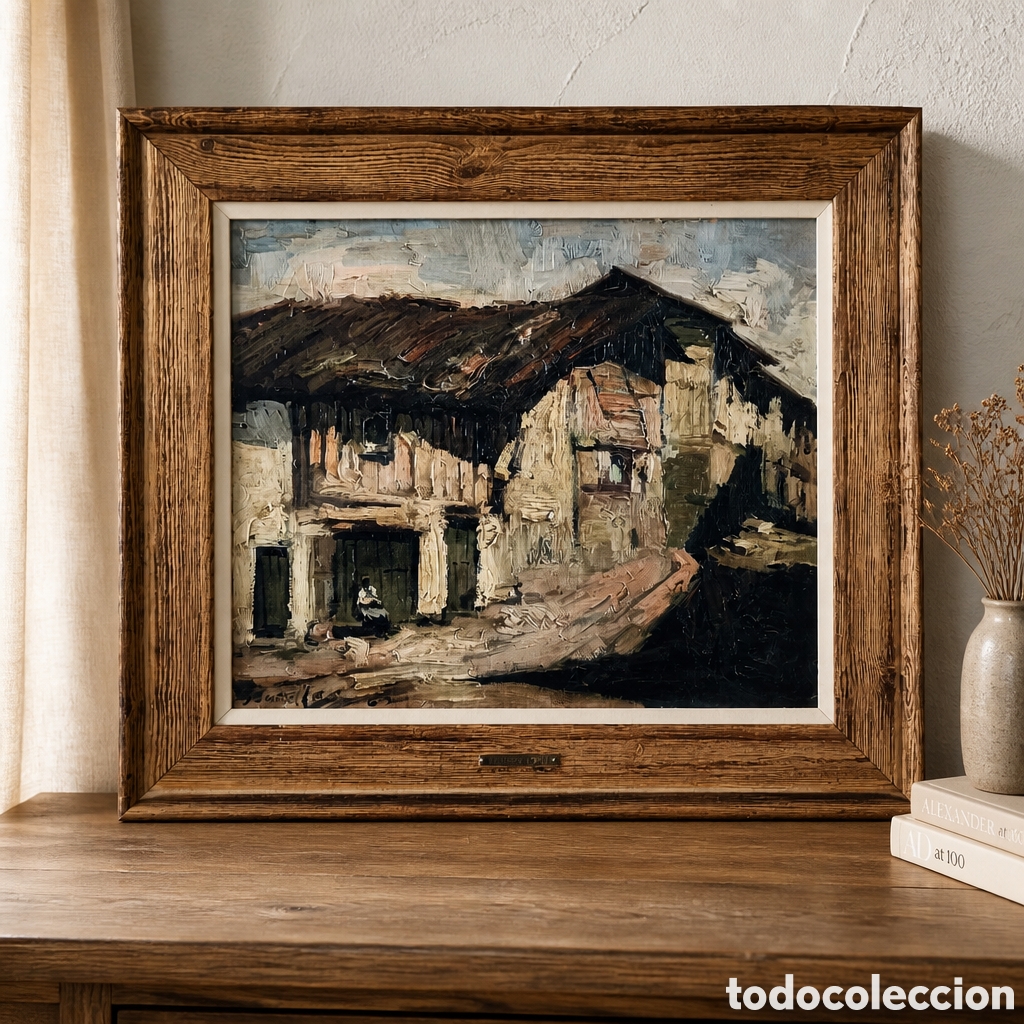 Arte: EUSTAQUIO SEGRELLES. PRIMERA EPOCA .OLEO SOBRE LIENZO FIRMADO FECHADO EN 1969.TITULADO &rdquo;LA ALBERCA&rdquo;