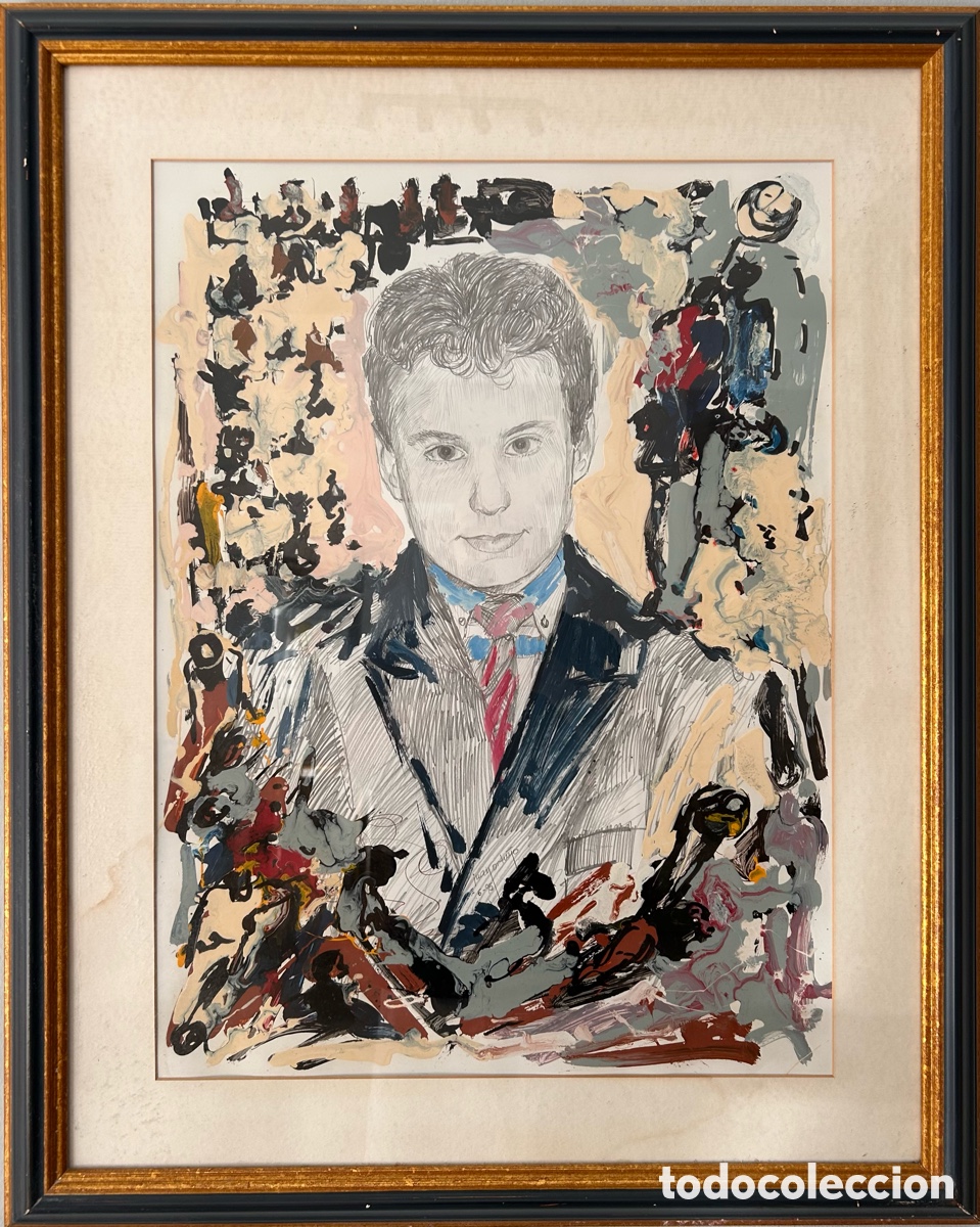 Art: Juan Ortu&ntilde;o (Yecla, 1940 &ndash; 1997) &ndash; Retrato masculino, 1996