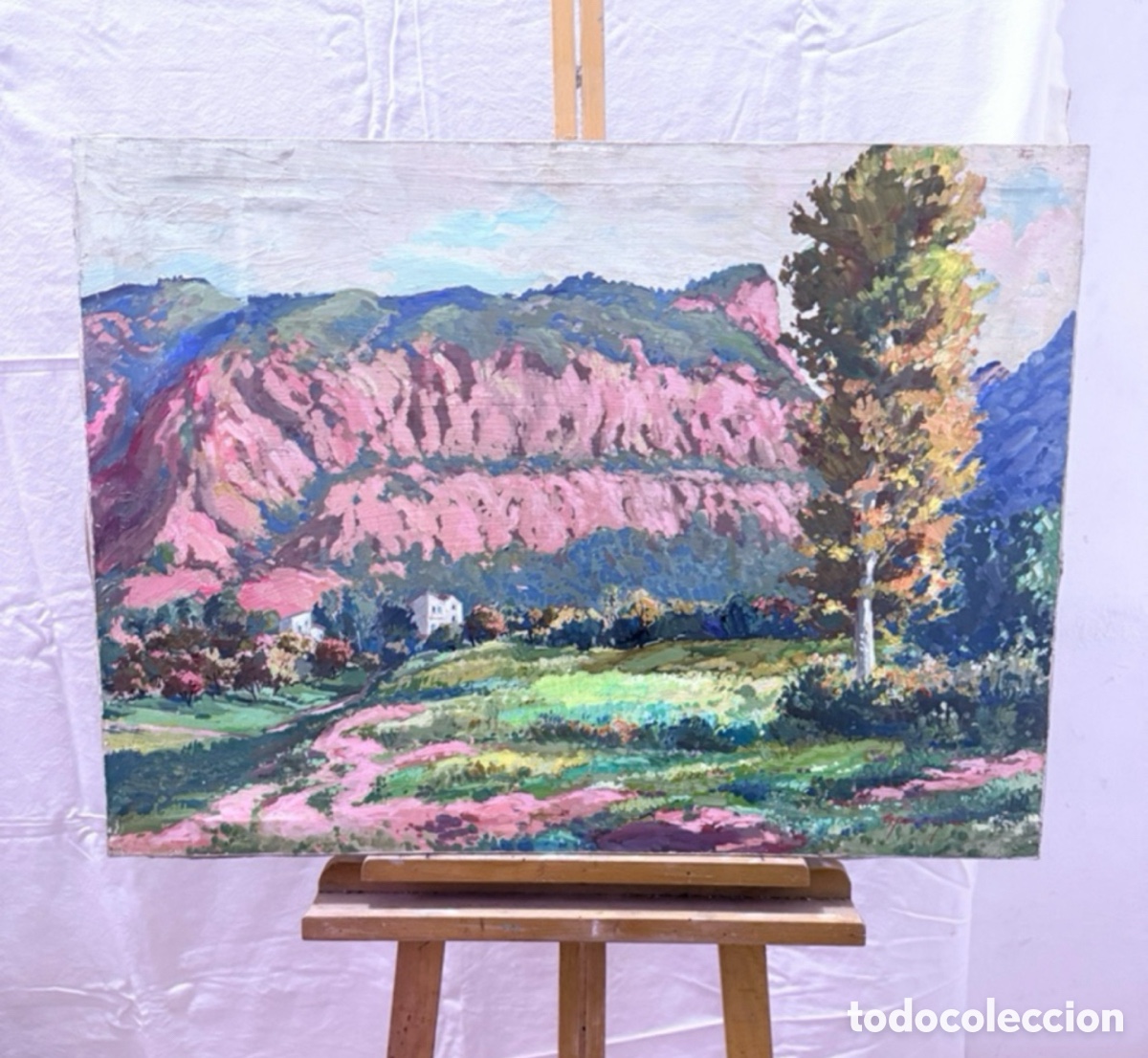 Arte: Pau Casanovas Morral. &Oacute;leo sobre lienzo. Roca perona Lleida. Composici&oacute;n figurativa