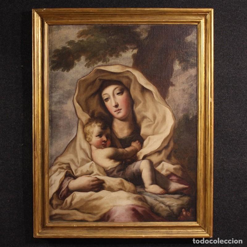 Arte: Antigua pintura italiana del siglo XVII, Madonna con ni&ntilde;o.