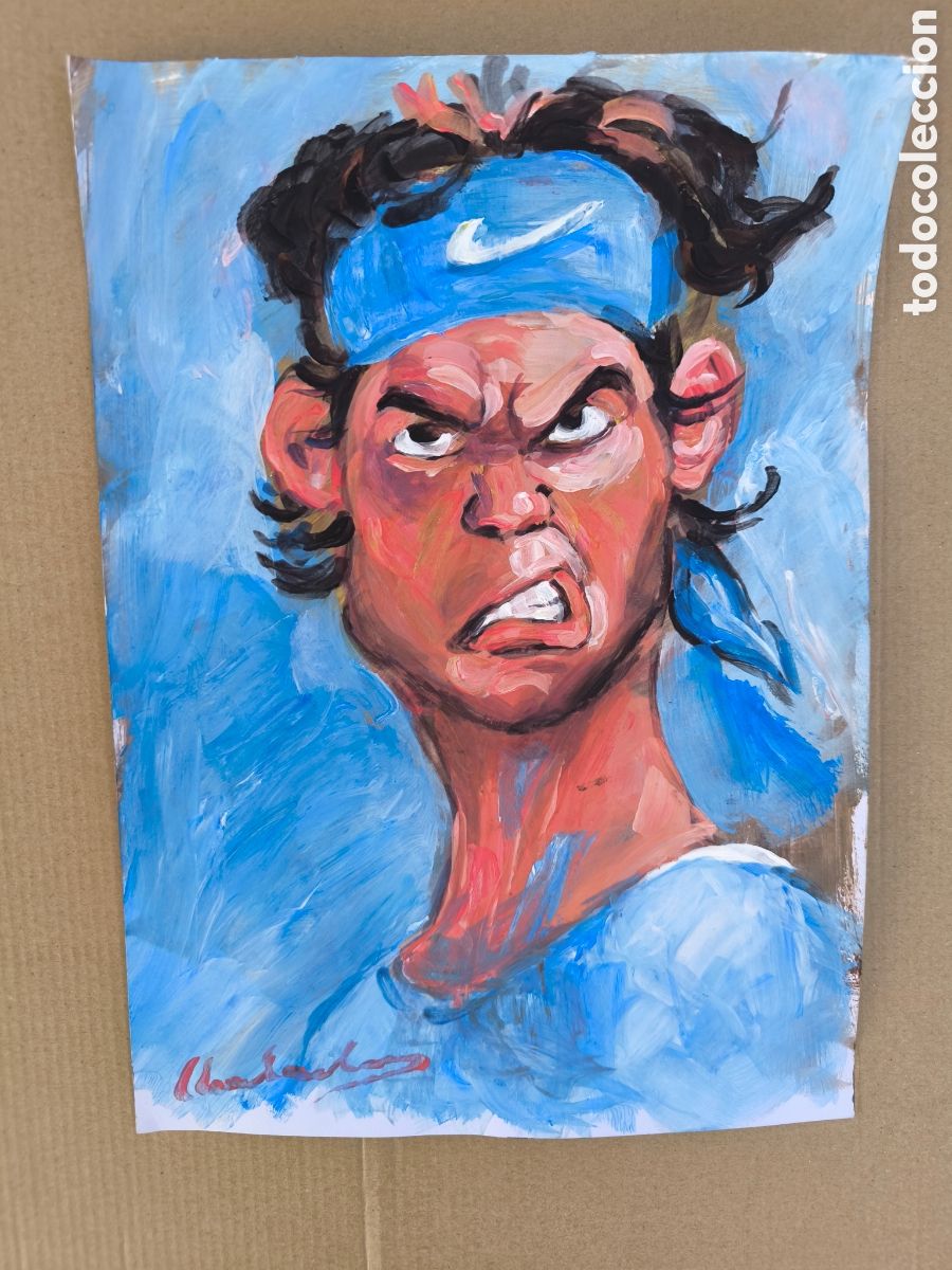 Art: Rafa Nadal ( hecho a manos ) tenis deporte