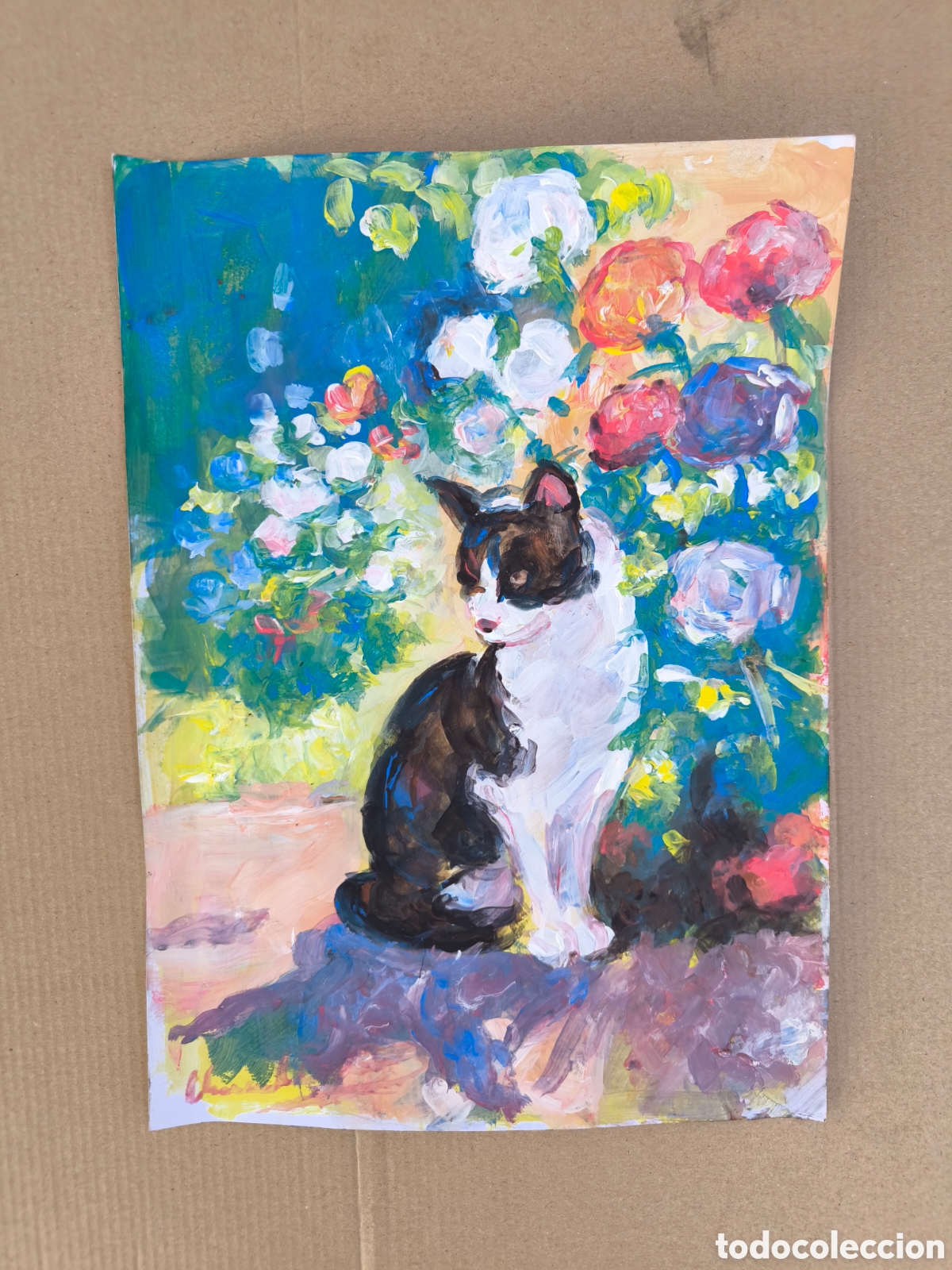 Arte: Gato en la naturaleza ( art )