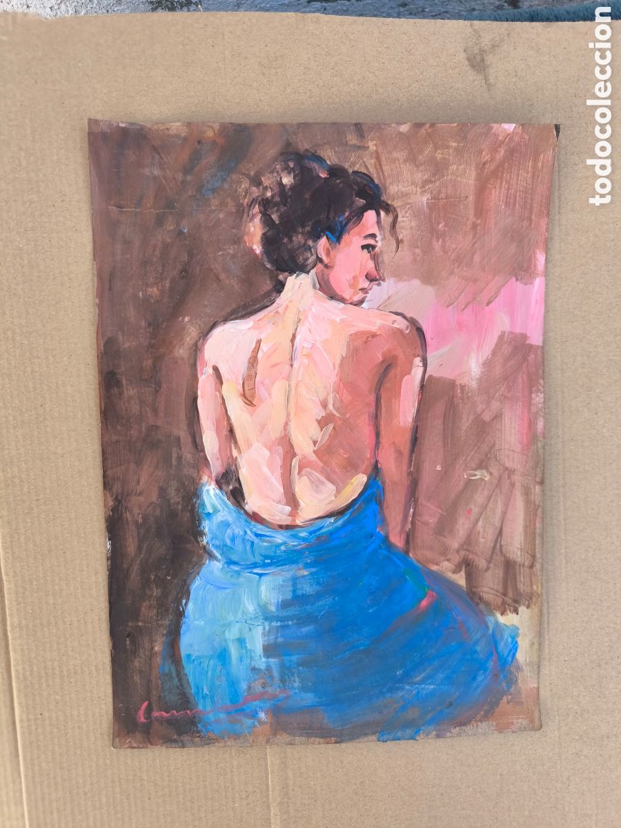 Arte: Mujer de espaldas( art )