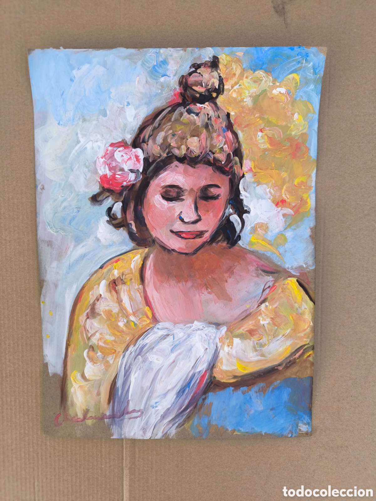 Arte: Mujer del sur ( hecho a mano )