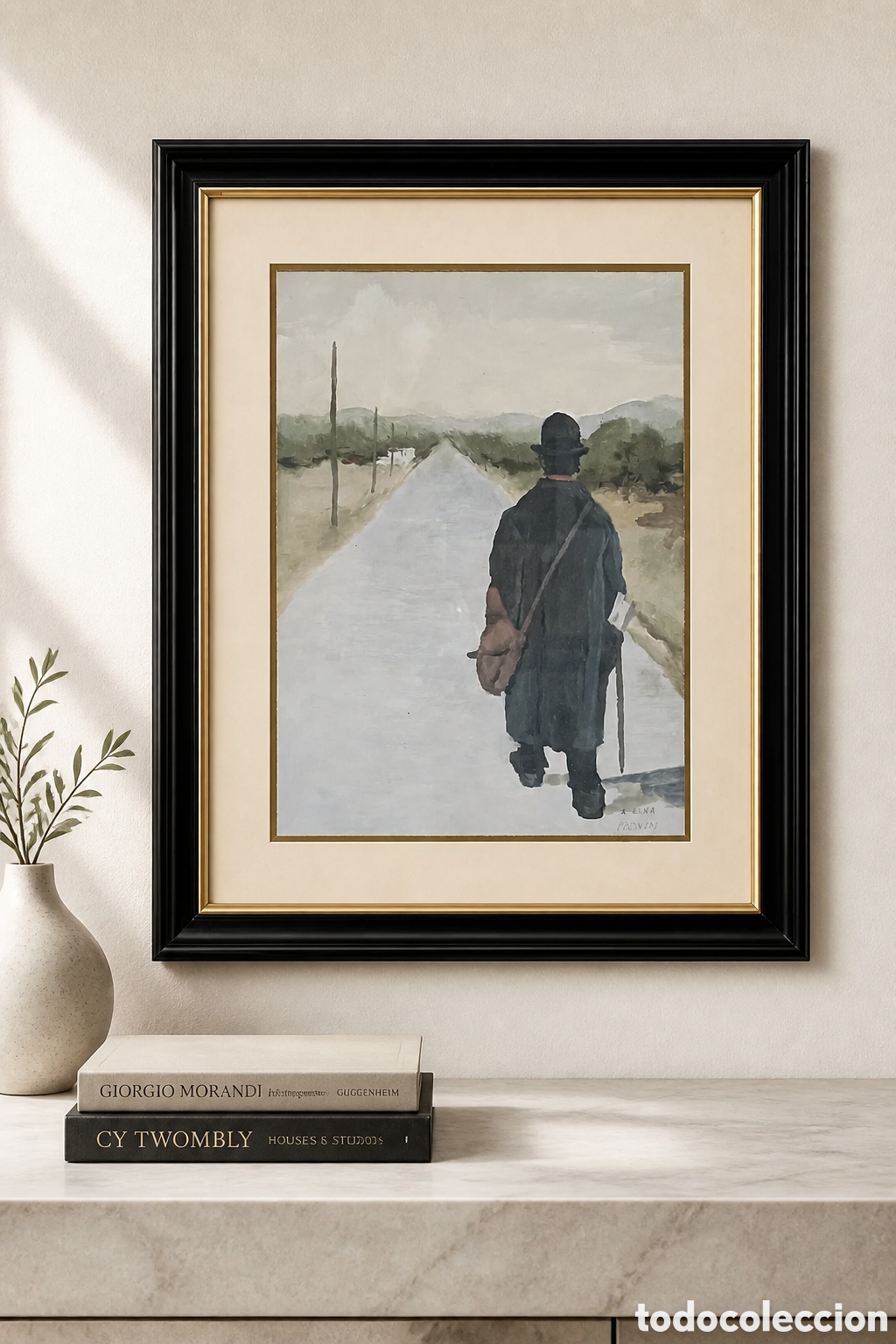 Arte: PABLO CORONADO MARTIN .(GRANADA 1898 MALAGA 1979) OLEO SOBRE CARTON . OBRA 37&times;26 CM