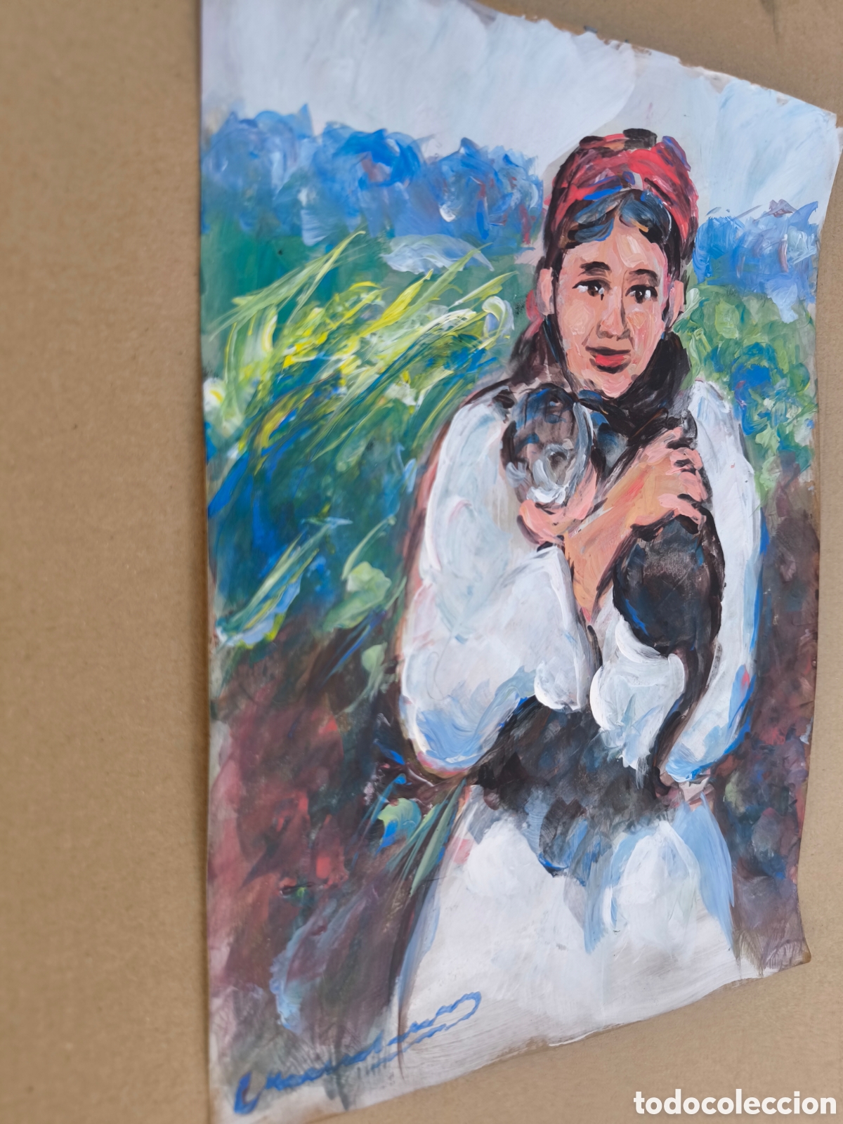 Arte: Ni&ntilde;a con gato ( art ) - Foto 6