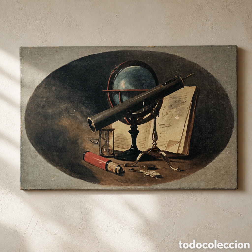 Arte: FANTASTICO OLEO SOBRE LIENZO . COPIA DE LA OBRA DE PHILIPPE ROUSSEAU. MEDIDA 100 &times; 62 CM