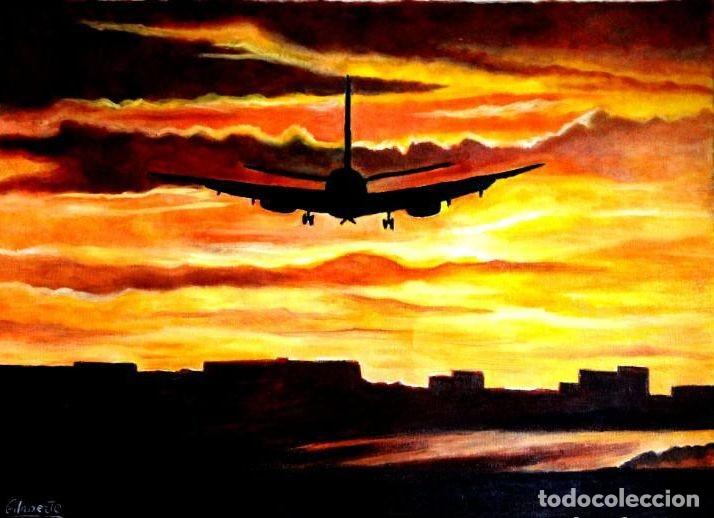 Arte: Avi&oacute;n obra de Mercedes Gilaberte