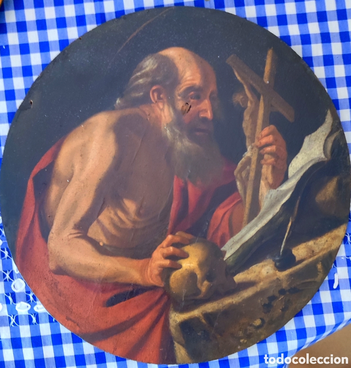 Arte: Tabla redonda XVII San Jer&oacute;nimo, Toledana?