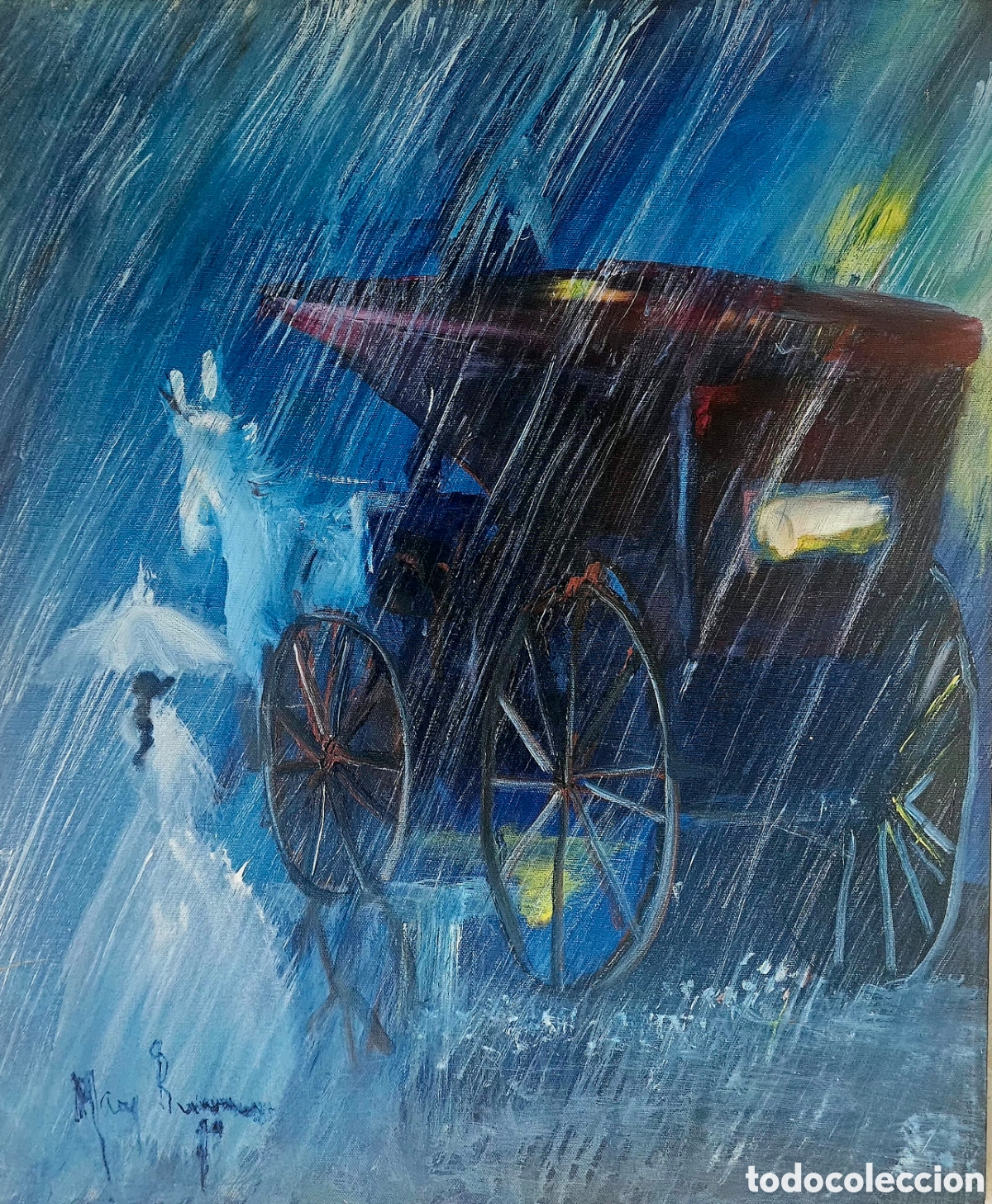 Arte: Preciosa pintura original, firmada (ilegible).