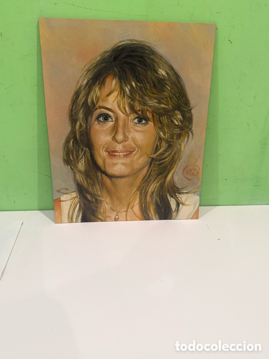 Kunst: Carles Prun&eacute;s (1937-2017) Retrato femenino original firmado